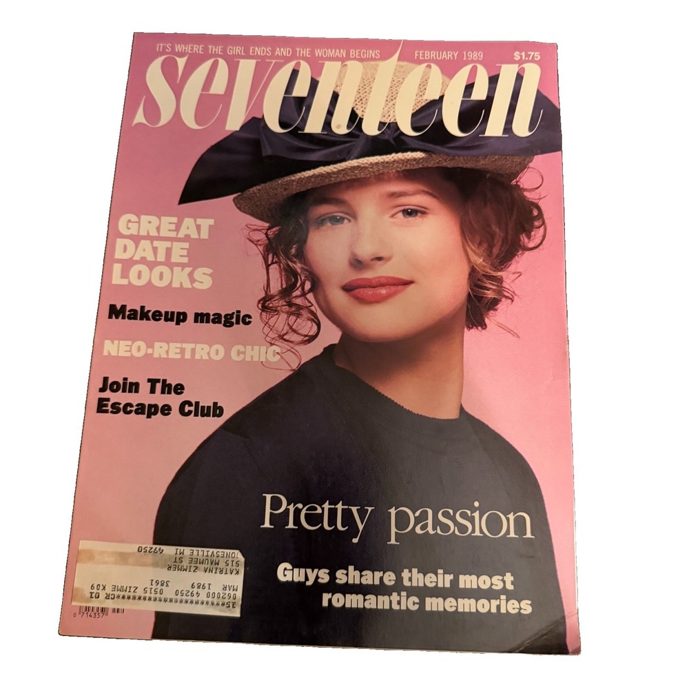 Seventeen Magazine February 1989 Ami Dolenz Paula Abdul Pop Culture Teen Fashion